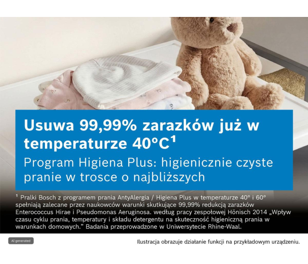 Pralka Bosch Serie 6 WUU28T10PL 9kg 1400obr ActiveWater Plus SpeedPerfect AntiStain Technologia BiTermiczna - 1354936 - zdjęcie 4